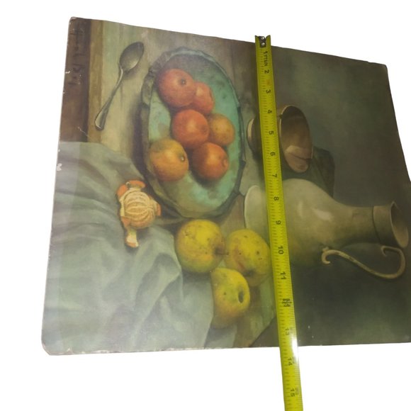 Henk Bos Still Life with TANGERINES Unframed Print-SIGNED- SM94 16 x 13 Inch - Picture 5 of 7